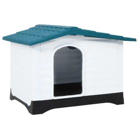 Dog House Blue 35.6"x26.8"x26" Polypropylene