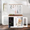 Graffiti-Style Dog House with Double Doors – Vintage Dog Kennel and Furniture Piece