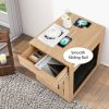 Furniture Style Dog Kennel with Drawer and Removable Dog Bed