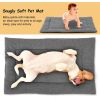 Dog Bed Mat Comfortable Fleece Pet Dog Crate Carpet Reversible Pad Joint Relief S Size