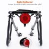 110Lb Capacity Adjustable Rear Bike Rack - Bike Cargo Rack Bicycle Rack for Adult Back of Bike Carrier