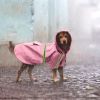 Waterproof Dog Raincoat Leisure Lightweight Dog Coat Jacket Reflective Rain Jacket with Hood for Small Medium Large Dogs