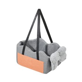 Pet Car Seat Dog Booster Car Seat for Small Dog (Type: Pet Supplies, Color: Dark Grey)