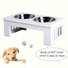 Height Small Puppy Dog Feeding Station for Messy Pets