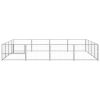 Dog Kennel Silver 172.2 ft² Steel