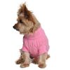 Dog Cable Knit 100% Cotton Sweater Candy Pink