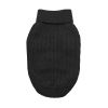 Dog Cable Knit 100% Cotton Sweater Jet Black